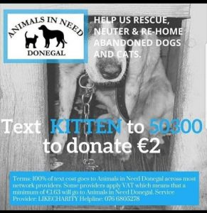 Animals In Need Donegal » Text A Donation